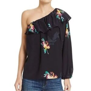 NWT French Connection Floral One Shoulder Top